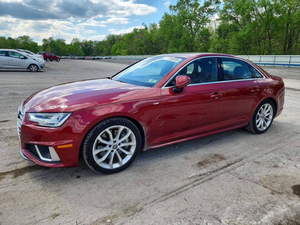 52806156 :رقم المزاد ، WAUENAF44KA081473 vin ، 2019 Audi A4 مزاد بيع