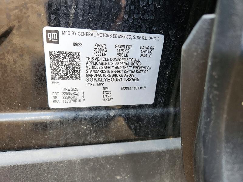 52876596 :رقم المزاد ، 3GKALYEG0RL183565 vin ، 2024 Gmc Terrain مزاد بيع