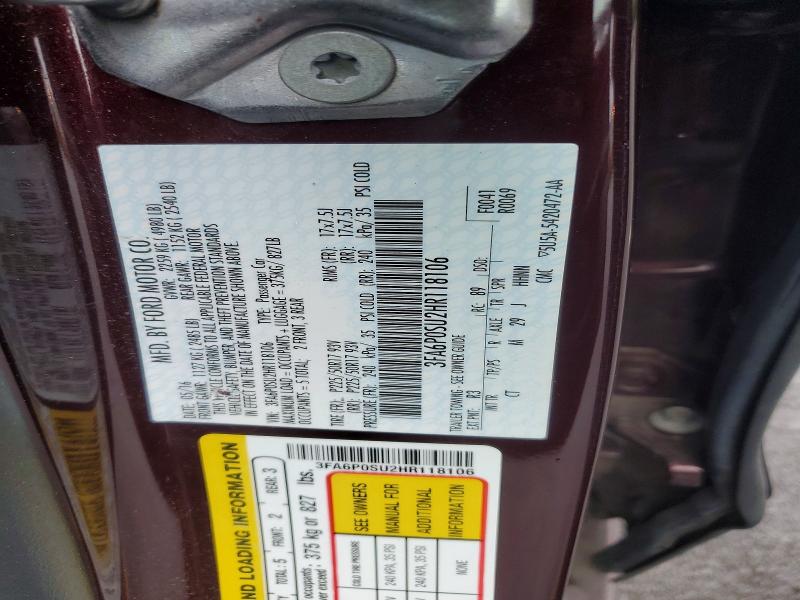 Продажа на аукционе авто 2017 Ford Fusion, vin: 3FA6P0SU2HR118106, номер лота: 53422306