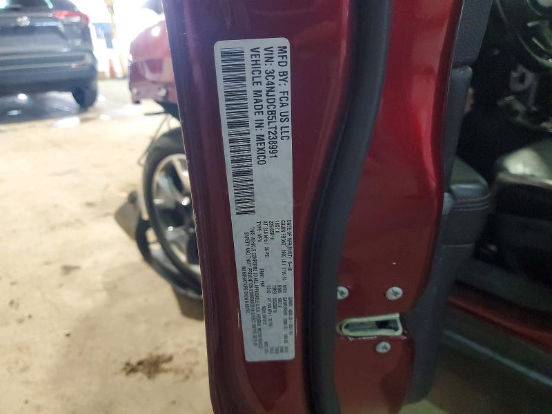 54322796 :رقم المزاد ، 3C4NJDCB5LT238991 vin ، 2020 Jeep Compass مزاد بيع
