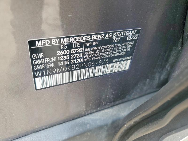 Продажа на аукционе авто 2023 Mercedes-benz Eqb, vin: W1N9M0KB2PN067876, номер лота: 53704056
