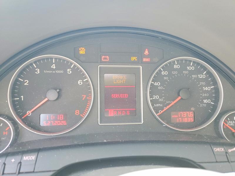 2007 Audi A4 მანქანა იყიდება აუქციონზე, vin: WAUDF78E57A038866, აუქციონის ნომერი: 55172326