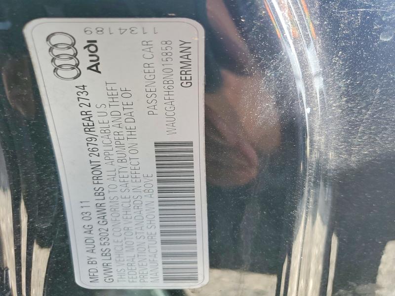 53078846 :رقم المزاد ، WAUCGAFH6BN015858 vin ، 2011 Audi S5 مزاد بيع