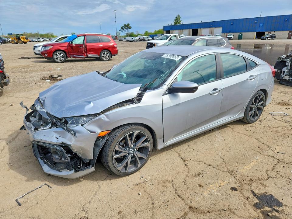 2020 Honda Civic მანქანა იყიდება აუქციონზე, vin: 2HGFC2F84LH533142, აუქციონის ნომერი: 53700656