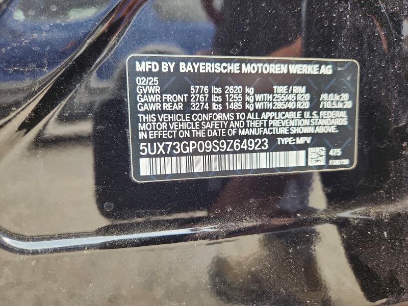 52902316 :رقم المزاد ، 5UX73GP09S9Z64923 vin ، 2025 Bmw X3 مزاد بيع