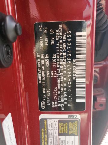 53815336 :رقم المزاد ، 5XXGN4A79FG470456 vin ، 2015 Kia Optima مزاد بيع