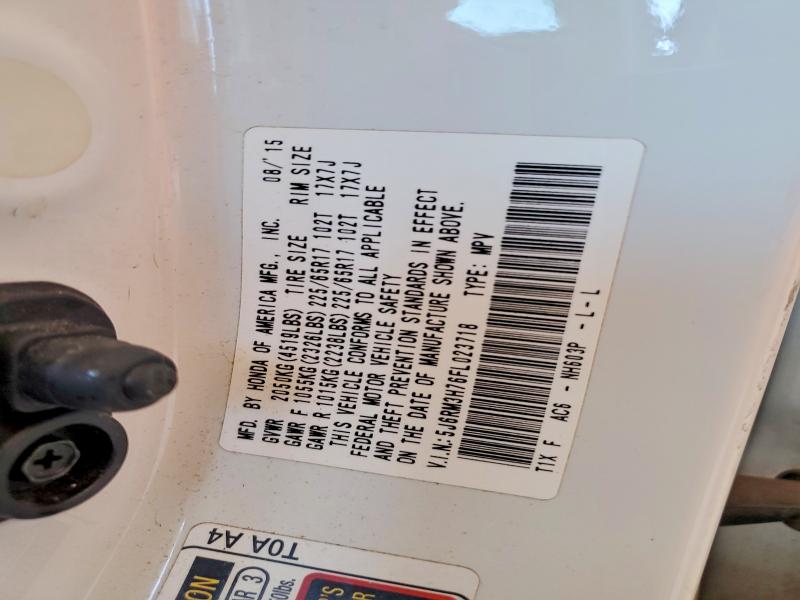 Продаж на аукціоні авто 2015 Honda Cr-v, vin: 5J6RM3H76FL023718, номер лоту: 55013896