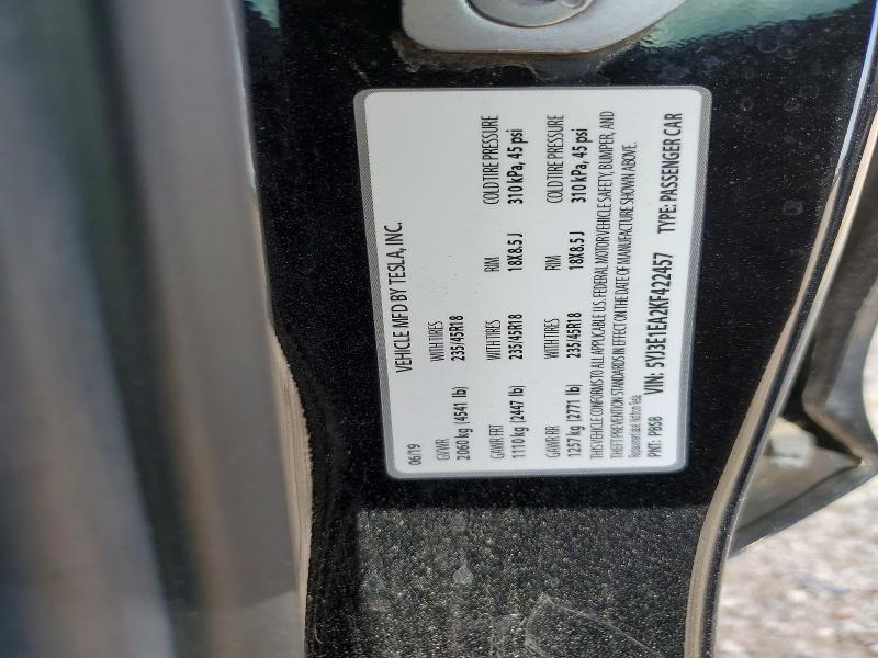 Продажа на аукционе авто 2019 Tesla Mdl 3, vin: 5YJ3E1EA2KF422457, номер лота: 53623476