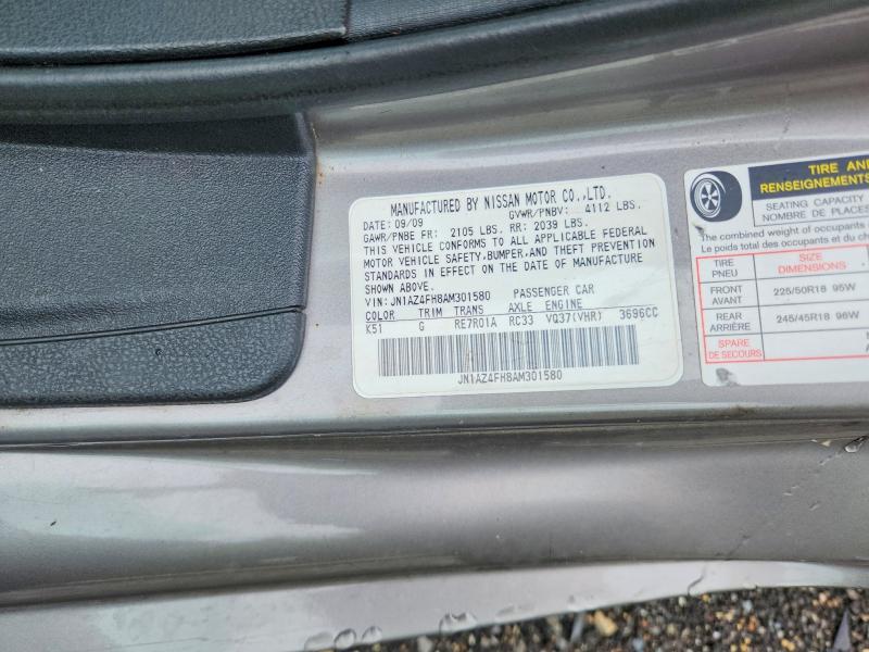 Aukcja sprzedaży 2010 Nissan 370z, vin: JN1AZ4FH8AM301580, numer aukcji: 54915286