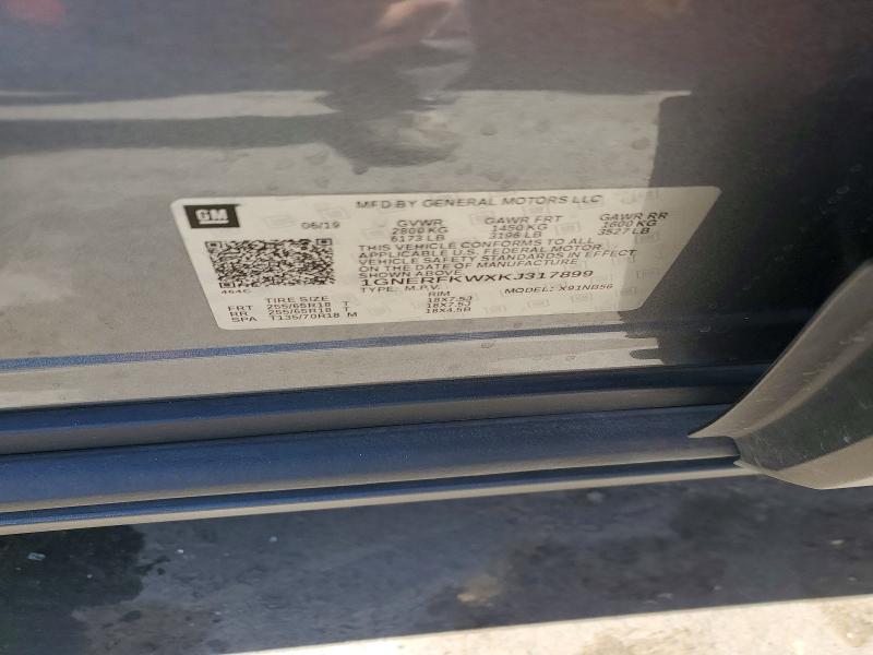 Продажа на аукционе авто 2019 Chevrolet Traverse, vin: 1GNERFKWXKJ317899, номер лота: 55027636
