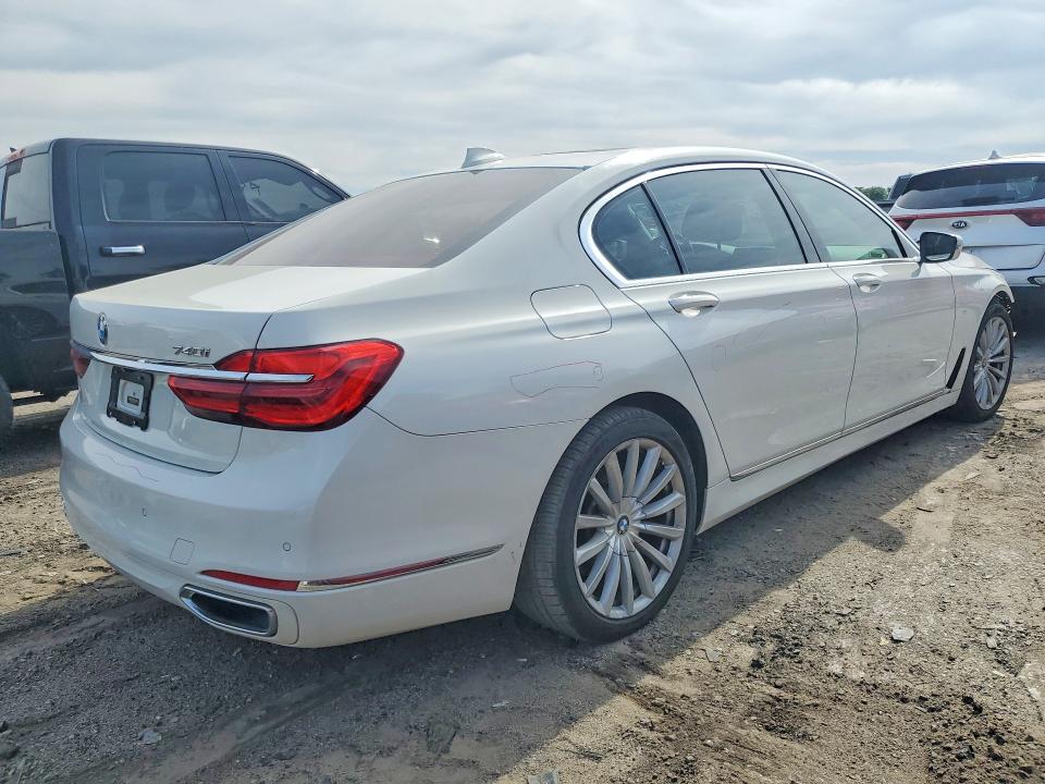 2016 Bmw 740 მანქანა იყიდება აუქციონზე, vin: WBA7E2C50GG503836, აუქციონის ნომერი: 54079176