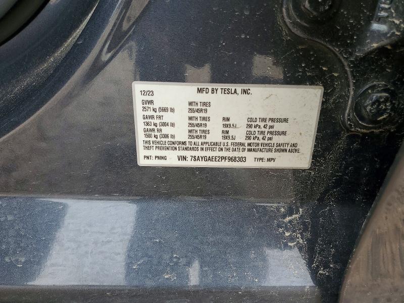 Продаж на аукціоні авто 2023 Tesla Model Y, vin: 7SAYGAEE2PF968303, номер лоту: 52266786
