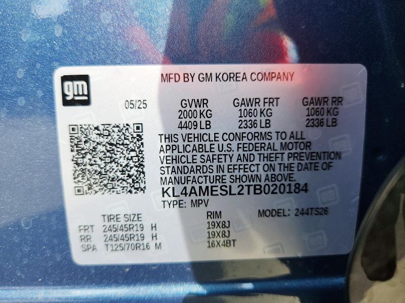 54556786 :رقم المزاد ، KL4AMESL2TB020184 vin ، 2026 Buick Encore Gx مزاد بيع