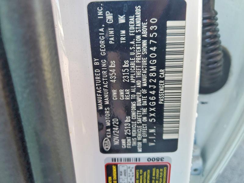 Продаж на аукціоні авто 2021 Kia K5, vin: 5XXG64J28MG047530, номер лоту: 52766026