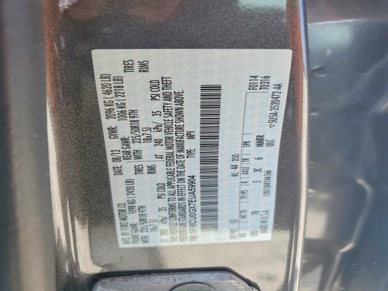 Aukcja sprzedaży 2014 Ford Escape, vin: 1FMCU0GX7EUA59904, numer aukcji: 53935696