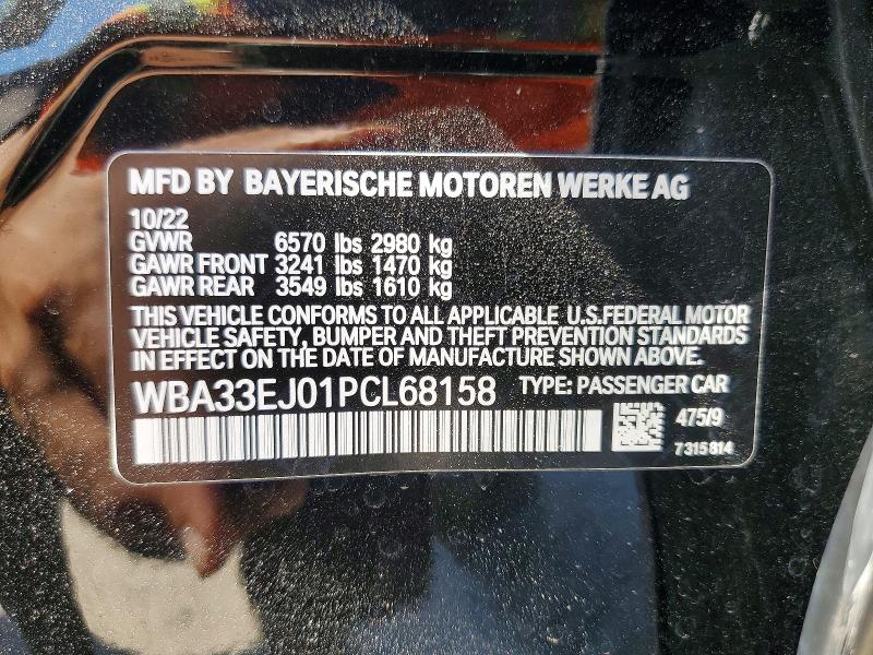 Продаж на аукціоні авто 2023 Bmw 760, vin: WBA33EJ01PCL68158, номер лоту: 53474026