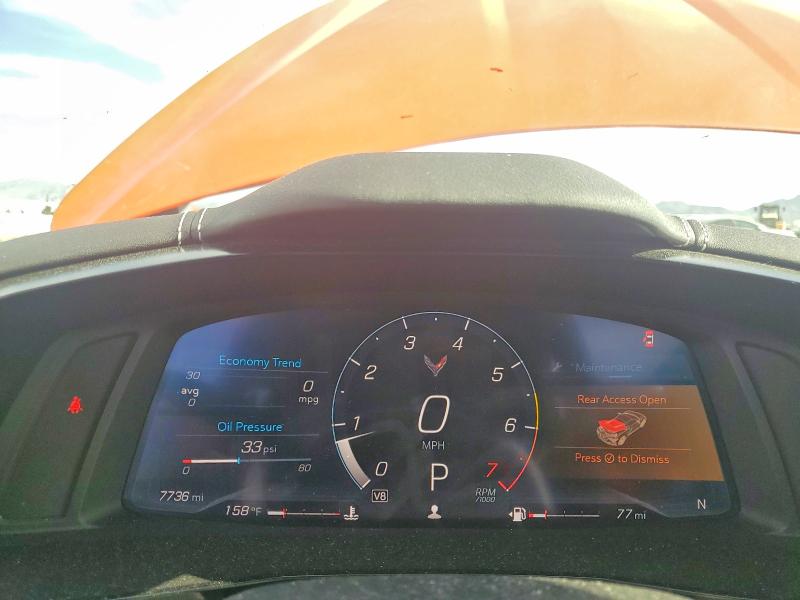 53038686 :رقم المزاد ، 1G1Y62D42L5115919 vin ، 2020 Chevrolet Corvette مزاد بيع