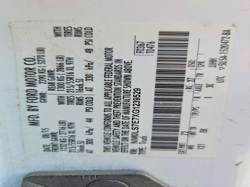 Продажа на аукционе авто 2016 Ford Transit Connect, vin: NM0LS7E7XG1239529, номер лота: 54019396