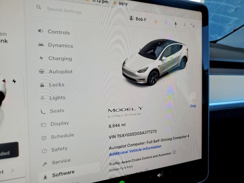 2025 Tesla Model Y მანქანა იყიდება აუქციონზე, vin: 7SAYGDED0SA377272, აუქციონის ნომერი: 53267206
