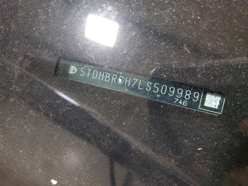 Продаж на аукціоні авто 2020 Toyota Highlander, vin: 5TDHBRCH7LS509989, номер лоту: 53751376