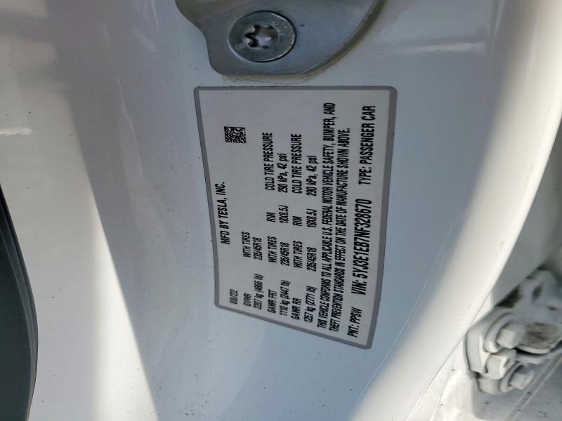 Продажа на аукционе авто 2022 Tesla Model 3, vin: 5YJ3E1EB7NF328670, номер лота: 55183546