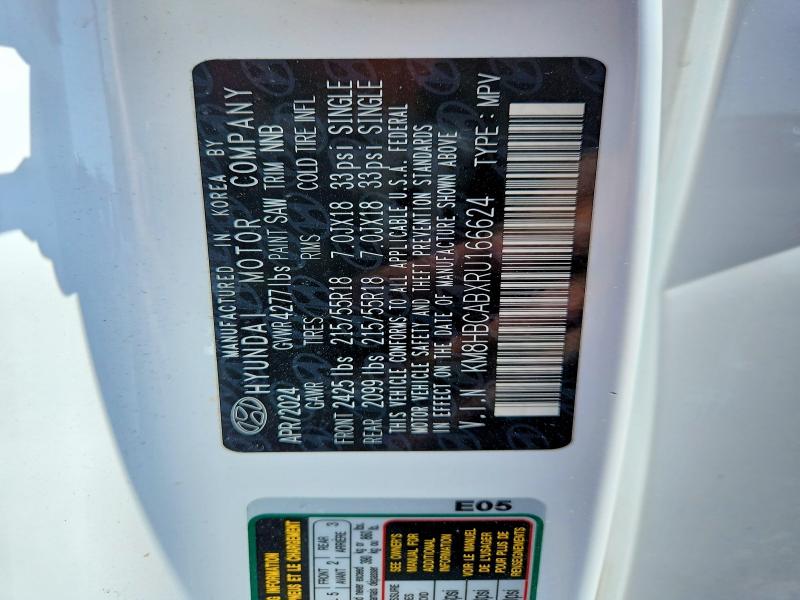 54868116 :رقم المزاد ، KM8HBCABXRU166624 vin ، 2024 Hyundai Kona مزاد بيع
