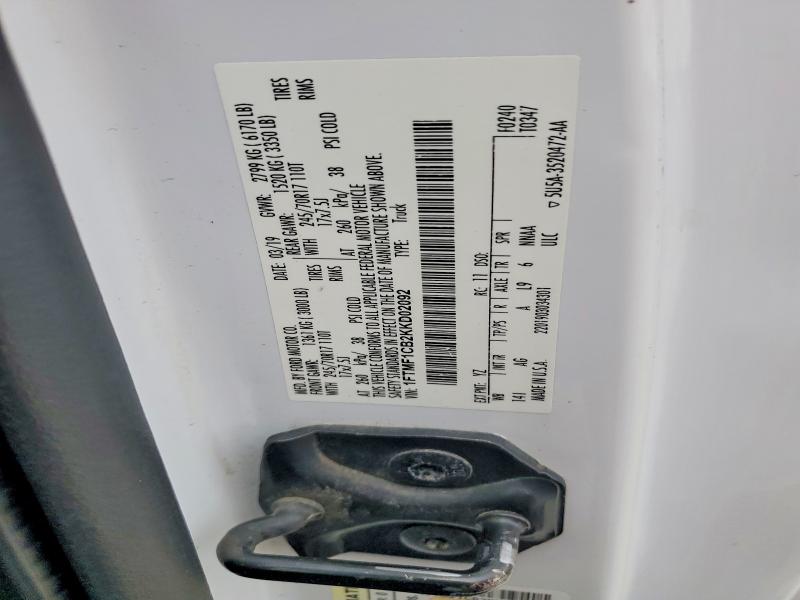 54522966 :رقم المزاد ، 1FTMF1CB2KKD02092 vin ، 2019 Ford F150 مزاد بيع