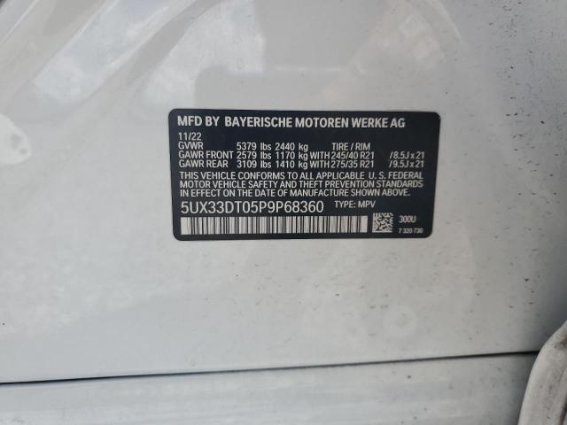 55079756 :رقم المزاد ، 5UX33DT05P9P68360 vin ، 2023 Bmw X4 مزاد بيع