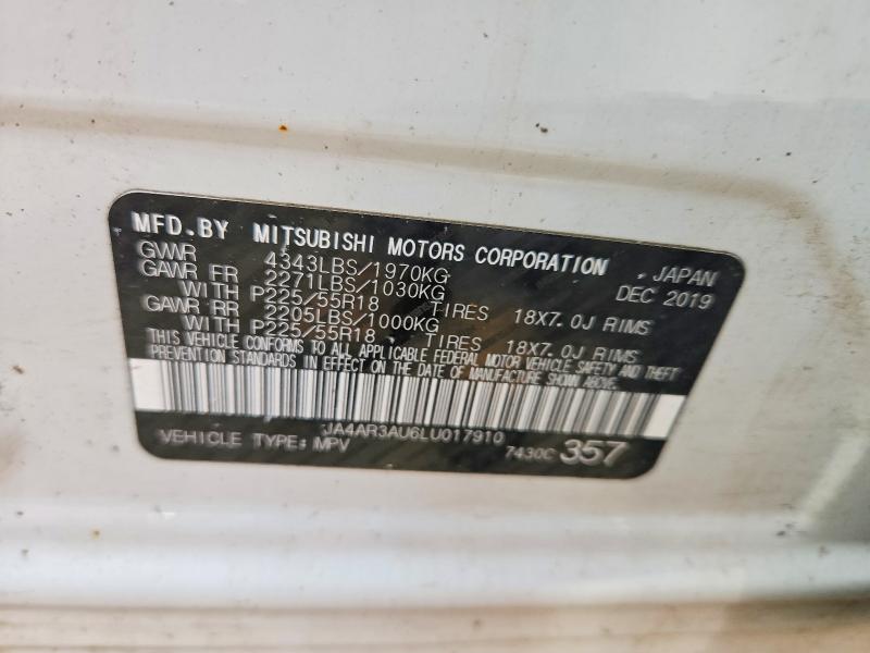 Aukcja sprzedaży 2020 Mitsubishi Outlander Sport, vin: JA4AR3AU6LU017910, numer aukcji: 53802716
