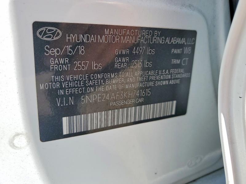 Продажа на аукционе авто 2019 Hyundai Sonata, vin: 5NPE24AF3KH741615, номер лота: 55114796