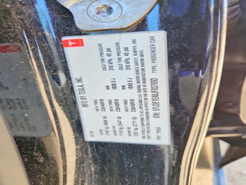 Продажа на аукционе авто 2018 Tesla Model 3, vin: 5YJ3E1EA8JF037693, номер лота: 52383156