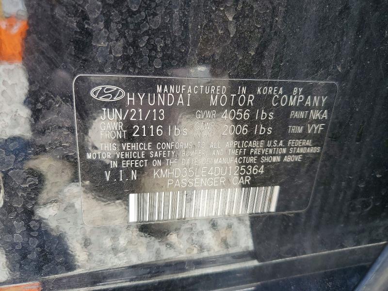 Aukcja sprzedaży 2013 Hyundai Elantra Gt, vin: KMHD35LE4DU125364, numer aukcji: 53205396