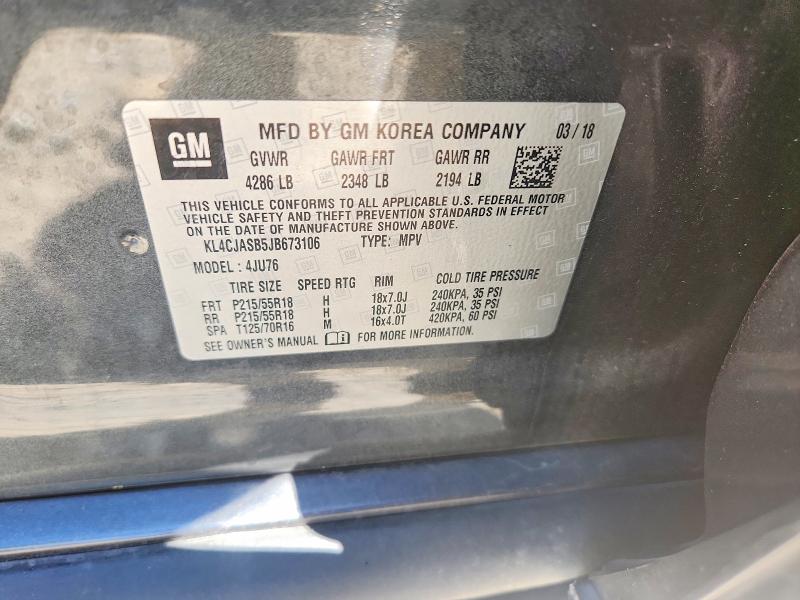 Продажа на аукционе авто 2018 Buick Encore, vin: KL4CJASB5JB673106, номер лота: 54137886