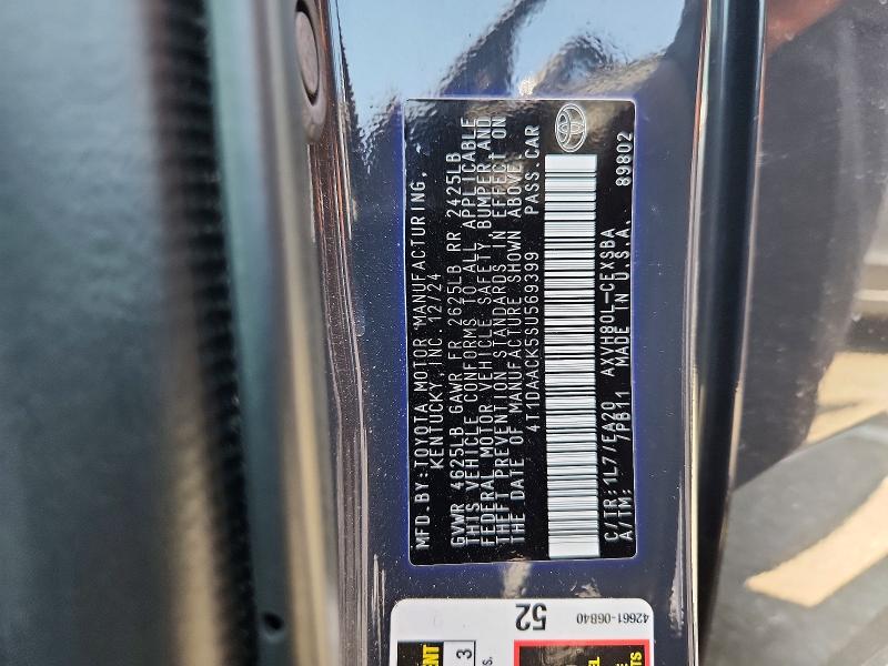 53834016 :رقم المزاد ، 4T1DAACK5SU569399 vin ، 2025 Toyota Camry مزاد بيع