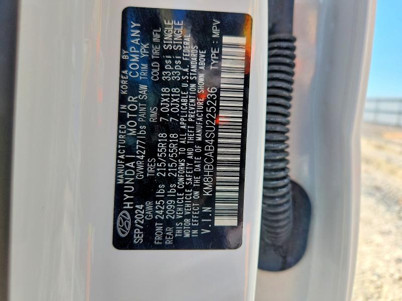 Продаж на аукціоні авто 2025 Hyundai Kona, vin: KM8HBCAB4SU225236, номер лоту: 53043326