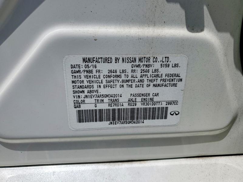 Продажа на аукционе авто 2016 Infiniti Q50, vin: JN1EV7AR5GM342014, номер лота: 54971986