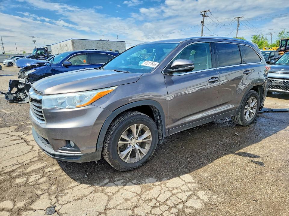 Auction sale of the 2015 Toyota Highlander, vin: 5TDJKRFH1FS124946, lot number: 52241646