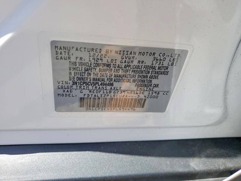 Aukcja sprzedaży 2023 Nissan Kicks, vin: 3N1CP5CV5PL494496, numer aukcji: 54648016