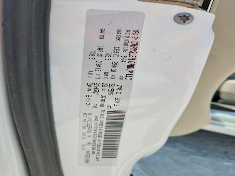 Продажа на аукционе авто 2014 Chrysler Town & Country, vin: 2C4RC1BG2ER470865, номер лота: 50238166
