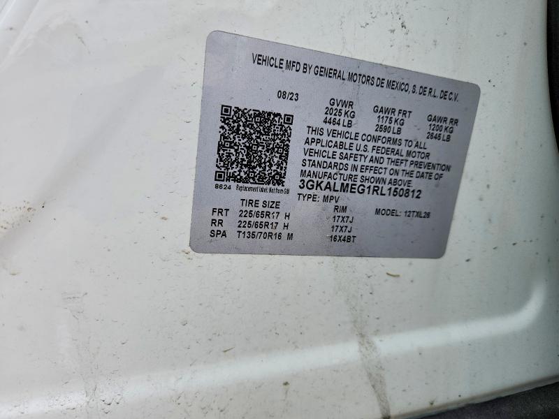 Aukcja sprzedaży 2024 Gmc Terrain, vin: 3GKALMEG1RL150812, numer aukcji: 52133936