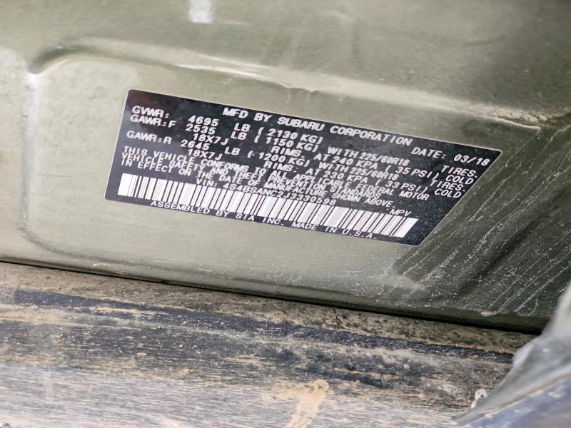 Продаж на аукціоні авто 2018 Subaru Outback, vin: 4S4BSANC2J3330598, номер лоту: 54280156