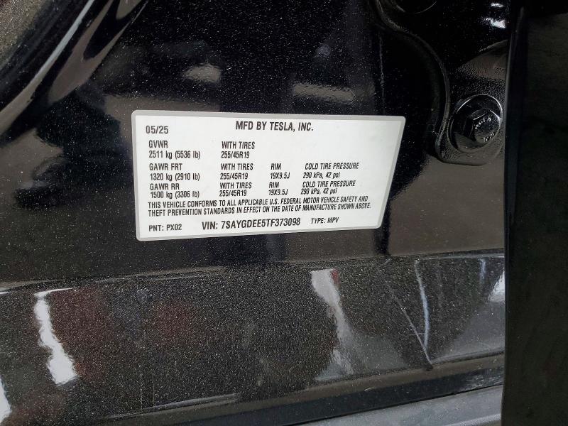 53469526 :رقم المزاد ، 7SAYGDEE5TF373098 vin ، 2026 Tesla Model Y مزاد بيع