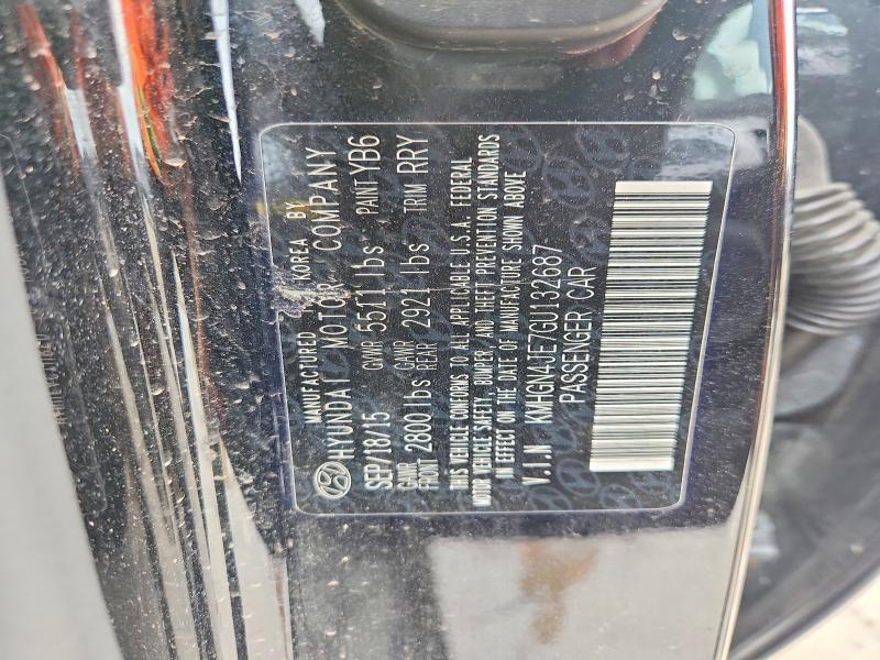 Продаж на аукціоні авто 2016 Hyundai Genesis, vin: KMHGN4JE7GU132687, номер лоту: 54149786