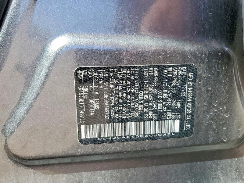 Aukcja sprzedaży 2023 Nissan Rogue, vin: JN8BT3BB0PW469732, numer aukcji: 52650436