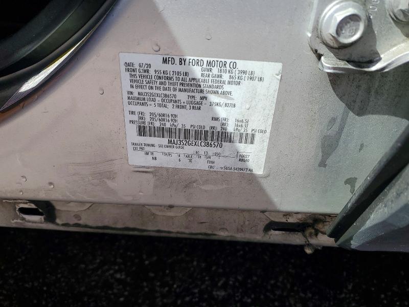 Продаж на аукціоні авто 2020 Ford Ecosport, vin: MAJ3S2GEXLC386570, номер лоту: 54103786