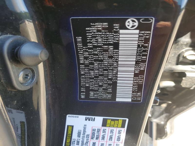 53585436 :رقم المزاد ، 5YFEPMAE0MP256928 vin ، 2021 Toyota Corolla مزاد بيع