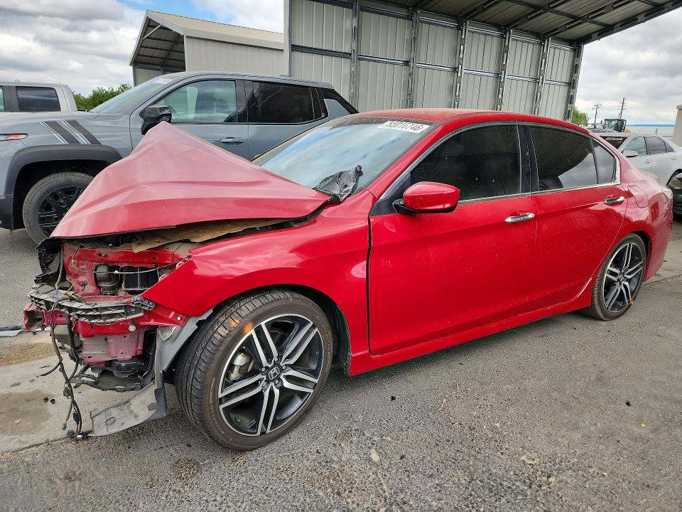 55016746 :رقم المزاد ، 1HGCR2F52GA166494 vin ، 2016 Honda Accord مزاد بيع