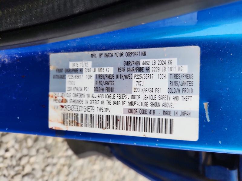 Aukcja sprzedaży 2013 Mazda Cx-5, vin: JM3KE4BE9D0154679, numer aukcji: 52554306
