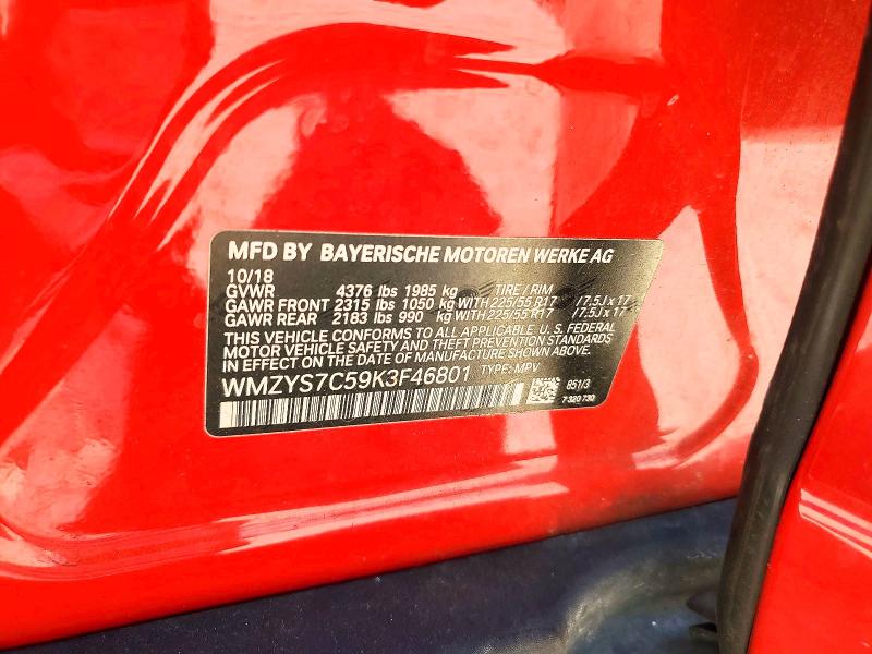 Aukcja sprzedaży 2019 Mini Cooper, vin: WMZYS7C59K3F46801, numer aukcji: 52662666