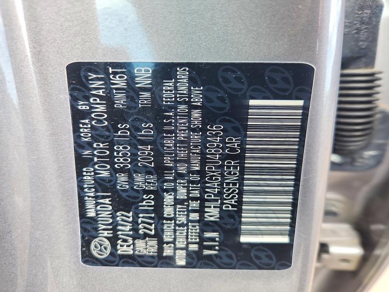 51717106 :رقم المزاد ، KMHLP4AGXPU489436 vin ، 2023 Hyundai Elantra مزاد بيع